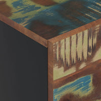 Thumbnail for Highboard mit 3 Türen 40x33x110 cm Altholz Massiv & Eisen