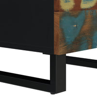 Thumbnail for Highboard mit 3 Türen 40x33x110 cm Altholz Massiv & Eisen