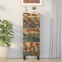 Thumbnail for Highboard mit 3 Türen 40x33x110 cm Altholz Massiv & Eisen