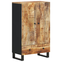 Thumbnail for Highboard mit Schublade 60x33x100 cm Massivholz Mango & Eisen