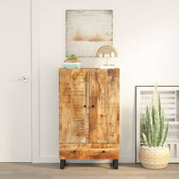 Thumbnail for Highboard mit Schublade 60x33x100 cm Massivholz Mango & Eisen