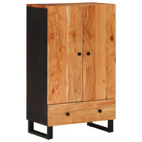 Thumbnail for Highboard mit Schublade 60x33x100 cm Massivholz Akazie & Eisen
