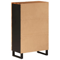 Thumbnail for Highboard mit Schublade 60x33x100 cm Massivholz Akazie & Eisen