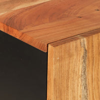 Thumbnail for Highboard mit Schublade 60x33x100 cm Massivholz Akazie & Eisen