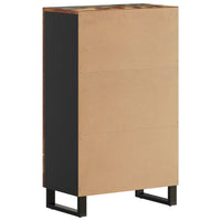Thumbnail for Highboard mit Schublade 60x33x100 cm Massives Altholz & Eisen