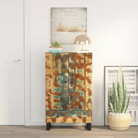 Thumbnail for Highboard mit Schublade 60x33x100 cm Massives Altholz & Eisen