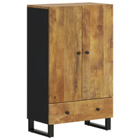 Thumbnail for Highboard mit Schublade 60x33x100 cm Massivholz Mango & Eisen