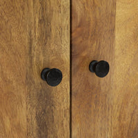 Thumbnail for Highboard mit Schublade 60x33x100 cm Massivholz Mango & Eisen