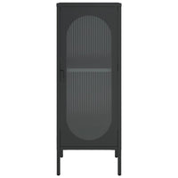 Thumbnail for Sideboard Schwarz 40x35x105 cm Glas und Stahl
