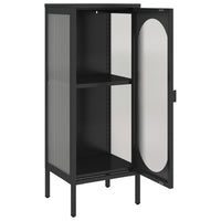Thumbnail for Sideboard Schwarz 40x35x105 cm Glas und Stahl