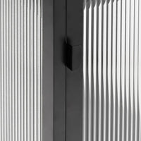 Thumbnail for Sideboard Schwarz 105x35x70 cm Glas und Stahl