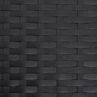 Thumbnail for Gartenstuhl mit Fußhocker Schwarz Poly Rattan