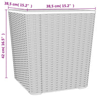 Thumbnail for Gartentisch mit Abnehmbarer Tischplatte Hellbraun Polypropylen