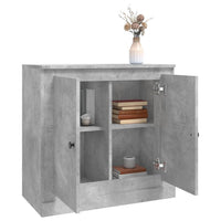 Thumbnail for Sideboard Betongrau 70x35,5x67,5 cm Holzwerkstoff