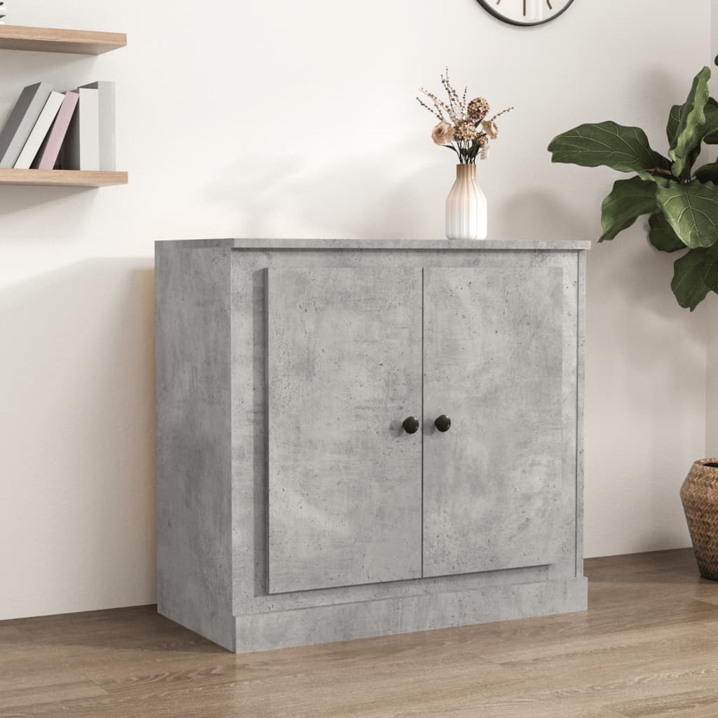 Sideboard Betongrau 70x35,5x67,5 cm Holzwerkstoff