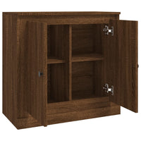 Thumbnail for Sideboard Braun Eichen-Optik 70x35,5x67,5 cm Holzwerkstoff