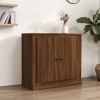Thumbnail for Sideboard Braun Eichen-Optik 70x35,5x67,5 cm Holzwerkstoff