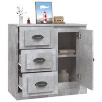 Thumbnail for Sideboard Betongrau 70x35,5x67,5 cm Holzwerkstoff