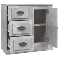 Thumbnail for Sideboard Betongrau 70x35,5x67,5 cm Holzwerkstoff