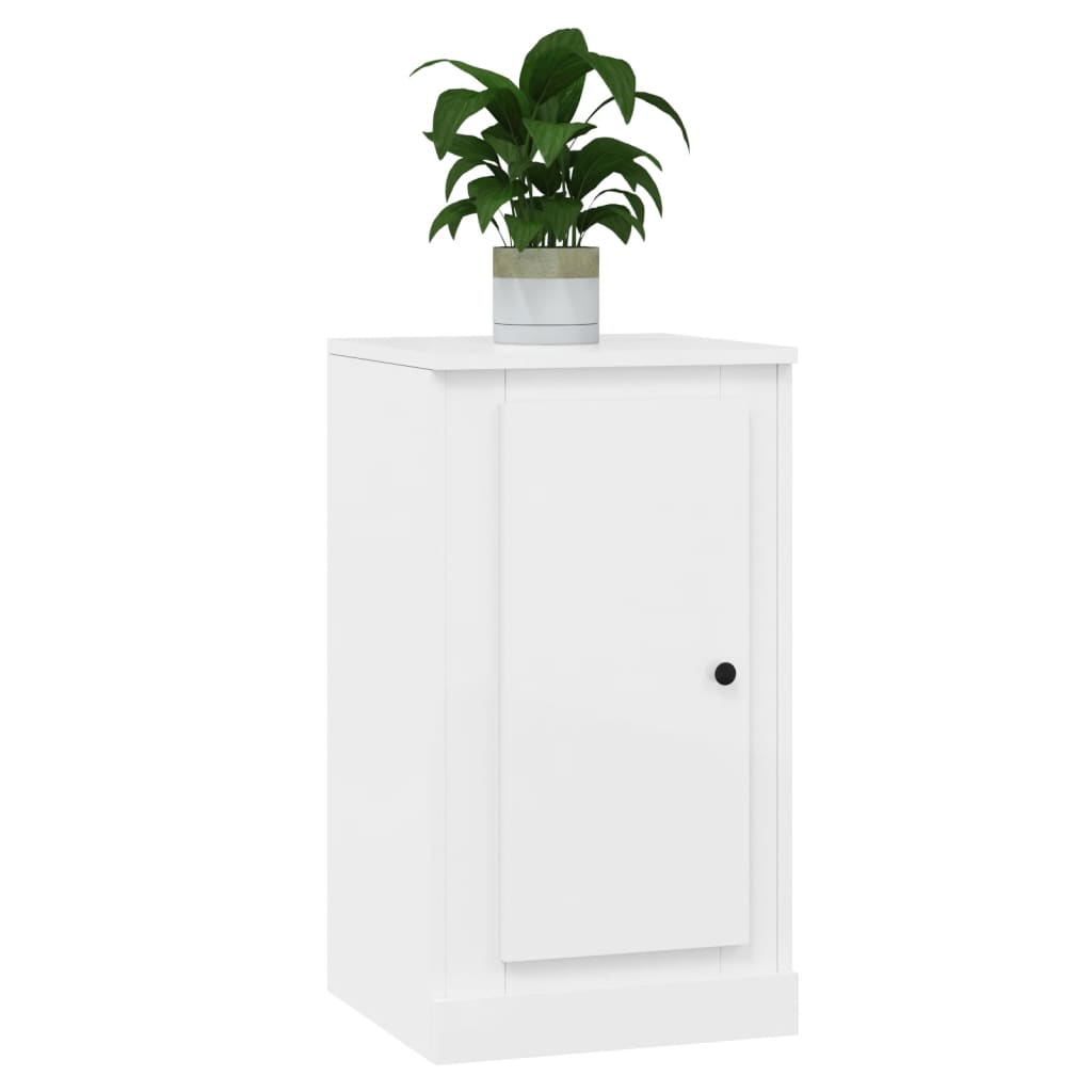 Sideboards 2 Stk. Hochglanz-Weiß 37,5x35,5x67,5cm Holzwerkstoff