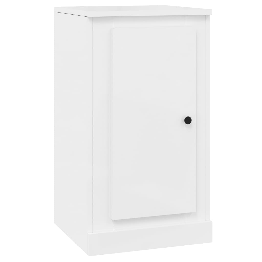 Sideboards 2 Stk. Hochglanz-Weiß 37,5x35,5x67,5cm Holzwerkstoff