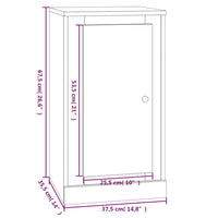 Thumbnail for Sideboard Sonoma-Eiche 37,5x35,5x67,5 cm Holzwerkstoff