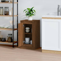 Thumbnail for Sideboard Braun Eichen-Optik 37,5x35,5x67,5 cm Holzwerkstoff