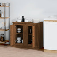 Thumbnail for Sideboards 2 Stk. Braun Eichen-Optik 37,5x35,5x67,5 cm