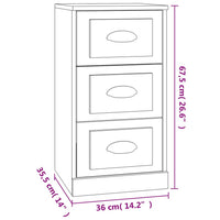 Thumbnail for Sideboard Grau Sonoma 36x35,5x67,5 cm Holzwerkstoff