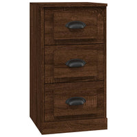 Thumbnail for Sideboard Braun Eichen-Optik 36x35,5x67,5 cm Holzwerkstoff