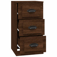 Thumbnail for Sideboard Braun Eichen-Optik 36x35,5x67,5 cm Holzwerkstoff