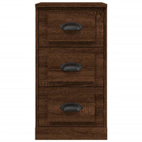 Thumbnail for Sideboard Braun Eichen-Optik 36x35,5x67,5 cm Holzwerkstoff