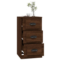 Thumbnail for Sideboard Braun Eichen-Optik 36x35,5x67,5 cm Holzwerkstoff