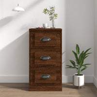 Thumbnail for Sideboard Braun Eichen-Optik 36x35,5x67,5 cm Holzwerkstoff