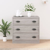 Thumbnail for Sideboard Grau Sonoma 70x35,5x67,5 cm Holzwerkstoff