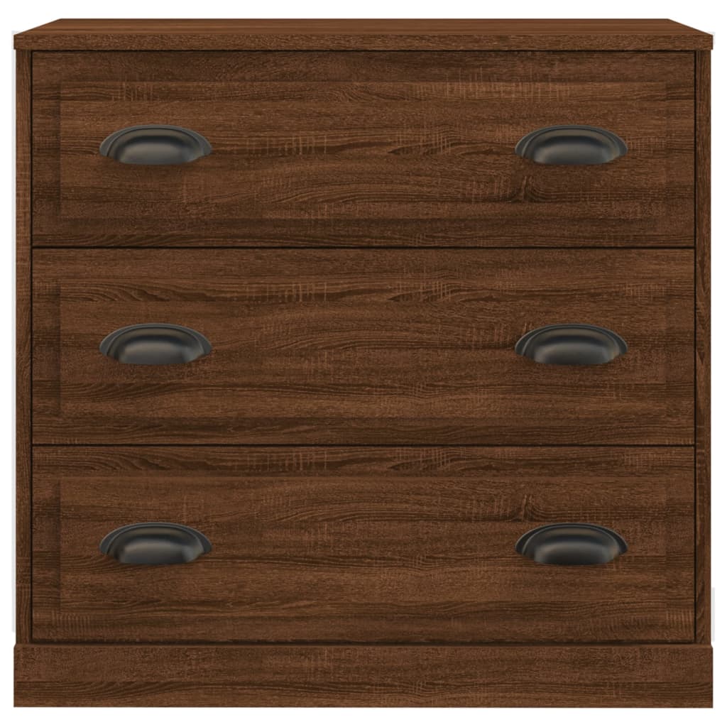 Sideboard Braun Eichen-Optik 70x35,5x67,5 cm Holzwerkstoff