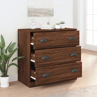 Thumbnail for Sideboard Braun Eichen-Optik 70x35,5x67,5 cm Holzwerkstoff