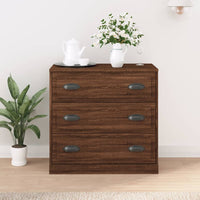 Thumbnail for Sideboard Braun Eichen-Optik 70x35,5x67,5 cm Holzwerkstoff