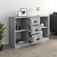 Thumbnail for Sideboard Betongrau 104,5x35,5x67,5 cm Holzwerkstoff