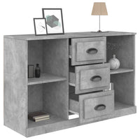 Thumbnail for Sideboard Betongrau 104,5x35,5x67,5 cm Holzwerkstoff