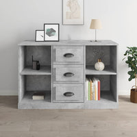 Thumbnail for Sideboard Betongrau 104,5x35,5x67,5 cm Holzwerkstoff