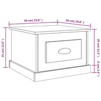 Thumbnail for Couchtisch Betongrau 50x50x35 cm Holzwerkstoff