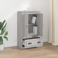 Thumbnail for Highboard Grau Sonoma 60x35,5x103,5 cm Holzwerkstoff