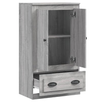 Thumbnail for Highboard Grau Sonoma 60x35,5x103,5 cm Holzwerkstoff