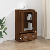 Thumbnail for Highboard Braun Eichen-Optik 60x35,5x103,5 cm Holzwerkstoff