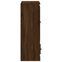 Thumbnail for Highboard Braun Eichen-Optik 60x35,5x103,5 cm Holzwerkstoff