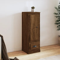Thumbnail for Highboard Braun Eichen-Optik 36x35,5x103,5 cm Holzwerkstoff