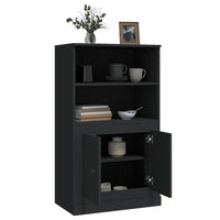 Thumbnail for Highboard Schwarz 60x35,5x103,5 cm Holzwerkstoff