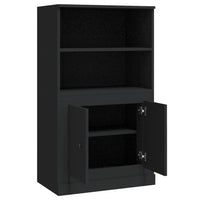 Thumbnail for Highboard Schwarz 60x35,5x103,5 cm Holzwerkstoff