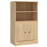 Thumbnail for Highboard Sonoma-Eiche 60x35,5x103,5 cm Holzwerkstoff